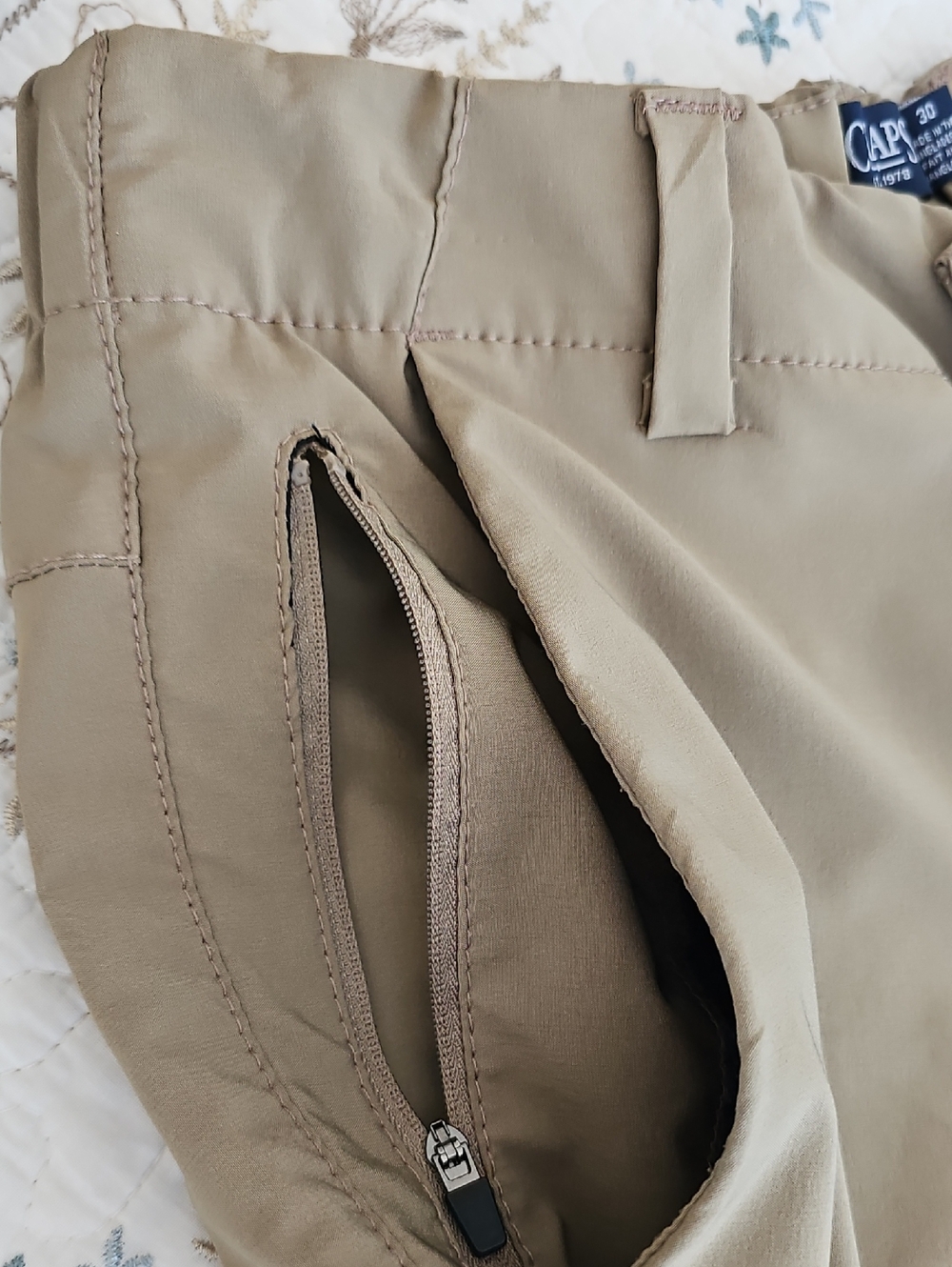 ☀️HP☀️Chaps Men's Performance Stretch Chino Shorts SZ 30 - Picture 6 of 14